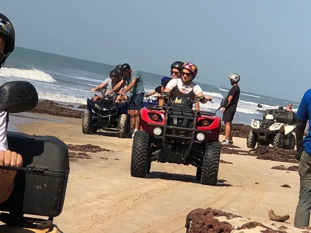 Randonnée quad sur la plage