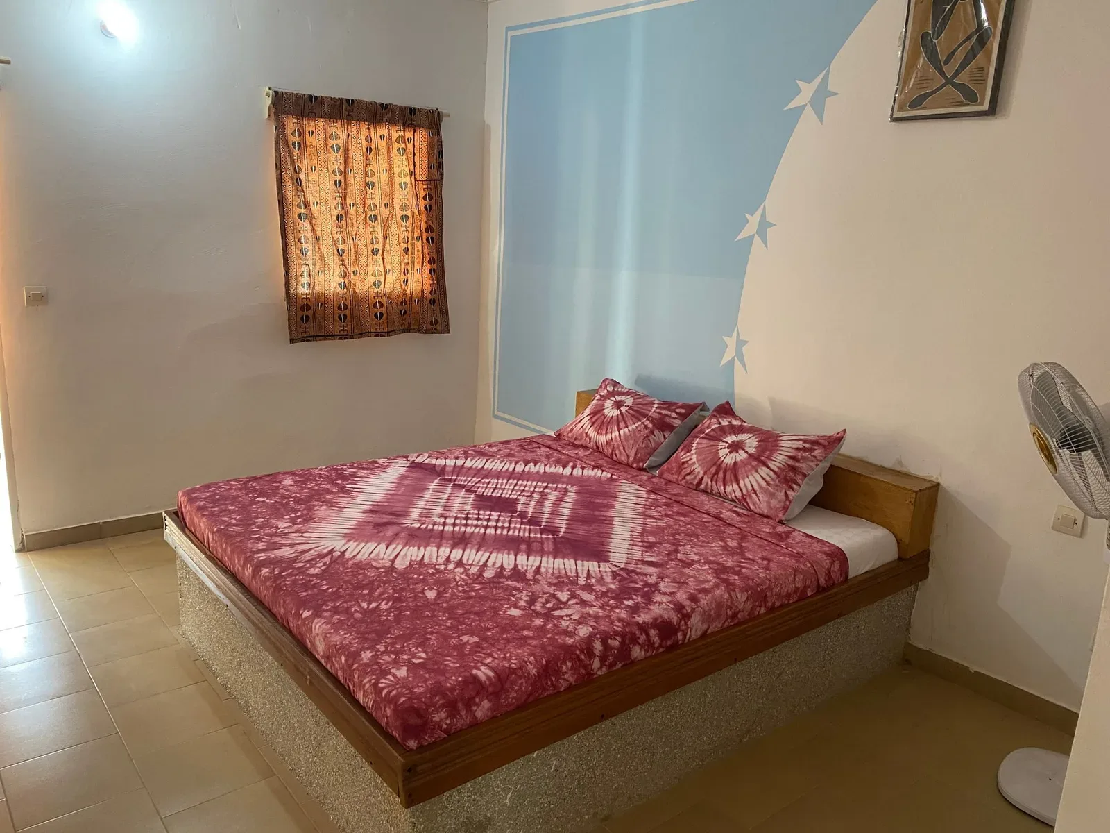 Chambre du bungalow jardin